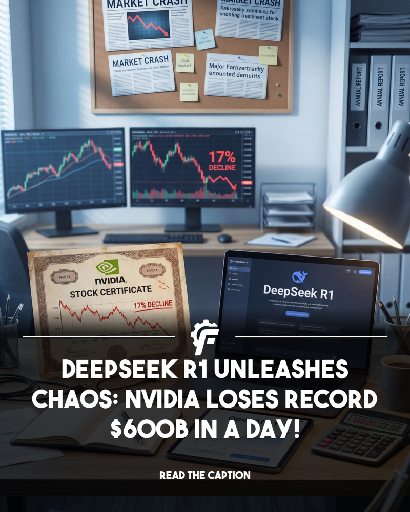 DeepSeek R1 Unleashes Chaos: Nvidia Loses Record $600B
