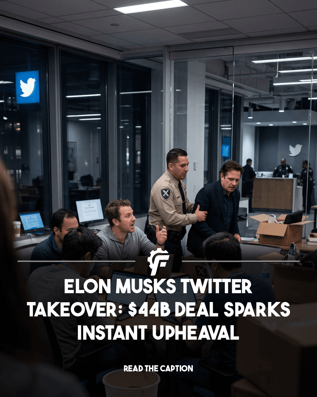 AI-generated news post from 2022