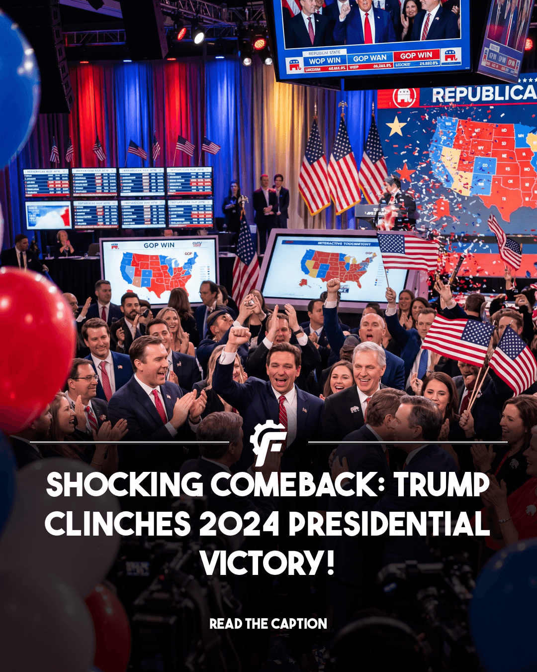 AI-generated news post from 2024