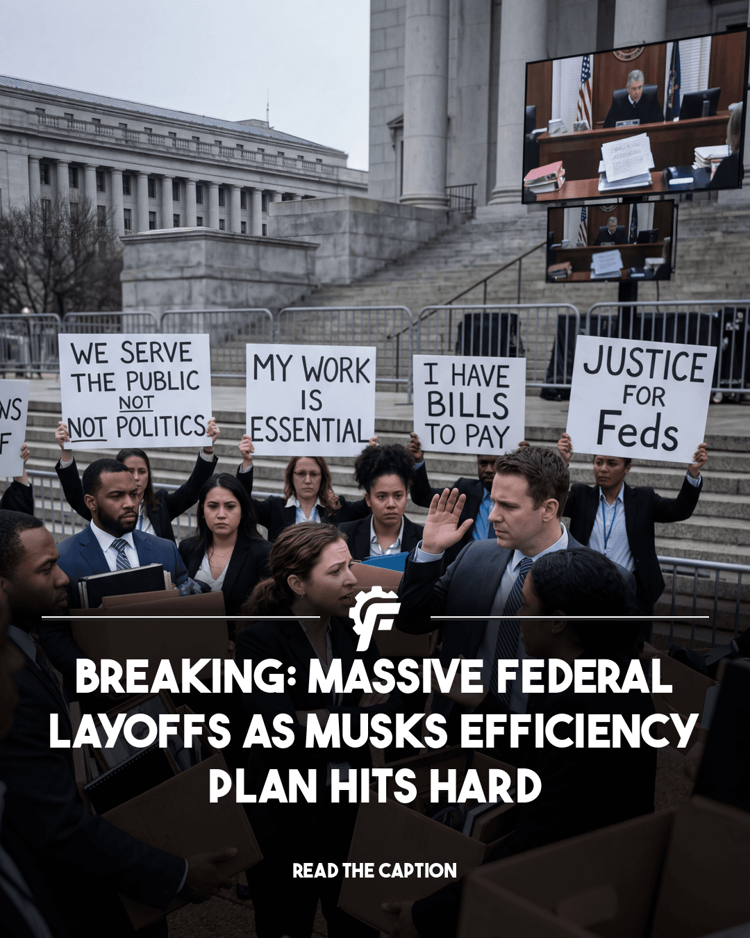 AI-generated news post from 2025