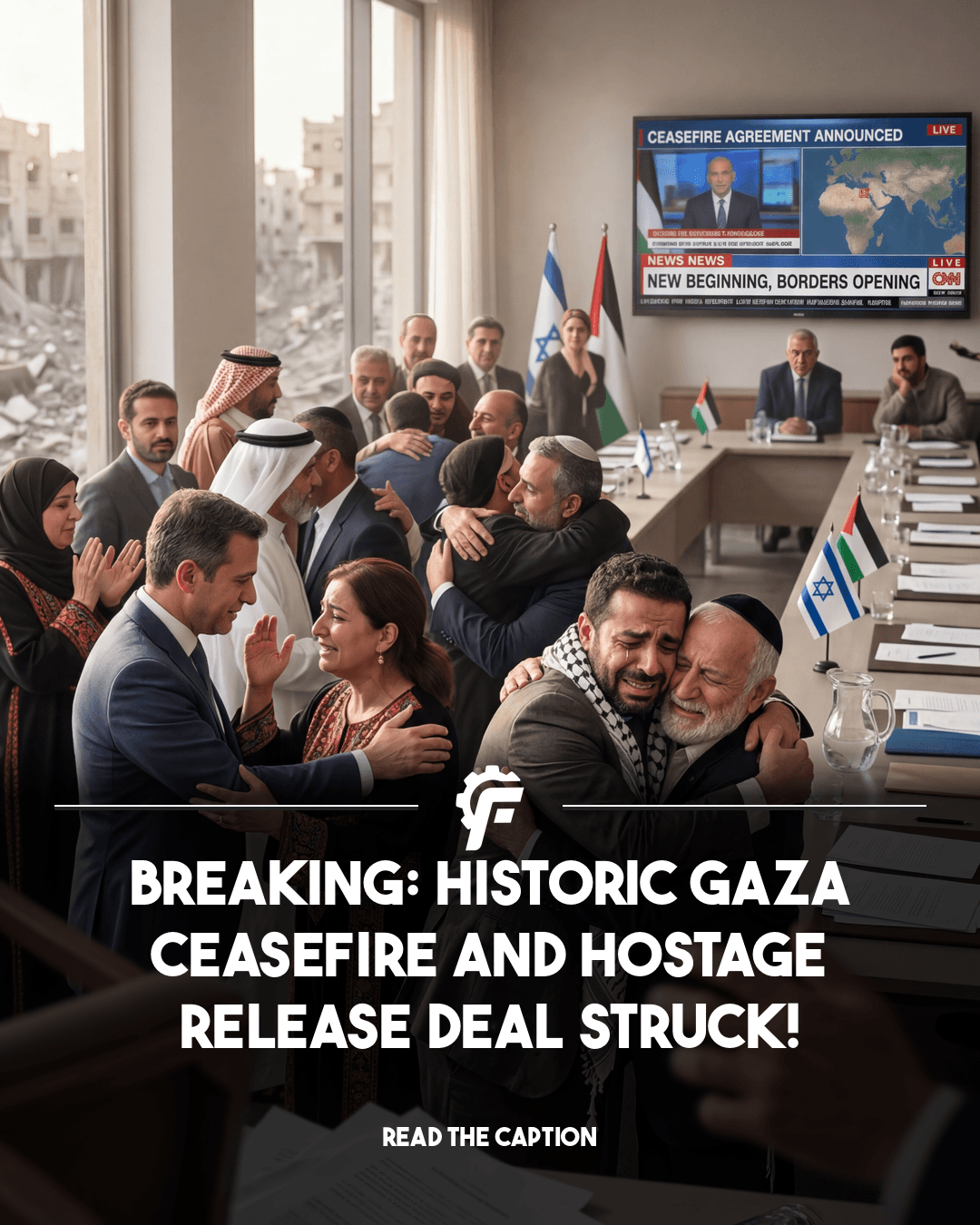 AI-generated news post from 2025