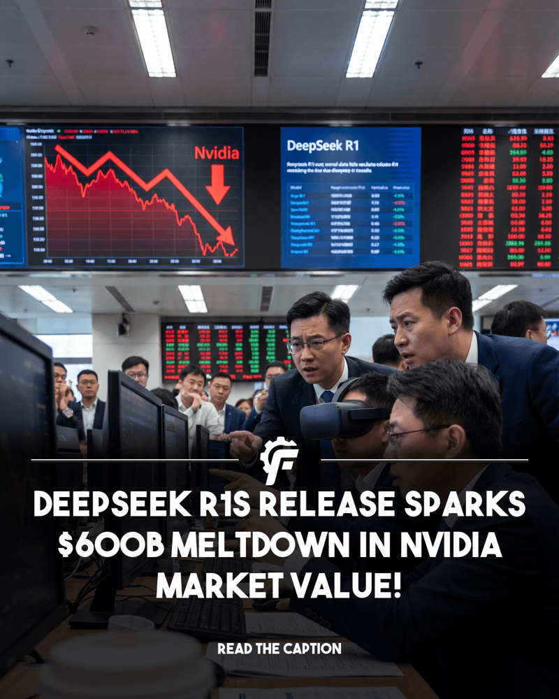 DeepSeek R1's Release Sparks $600B Nvidia Meltdown